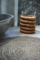 The Seagrass Carpet - Natural Black - 150 in seagrass — handmade luxury area rug curated by Laiyahome — view 2