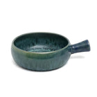 The Aqua Casserole with Handle – stoneware stock pot in blue – product view 1