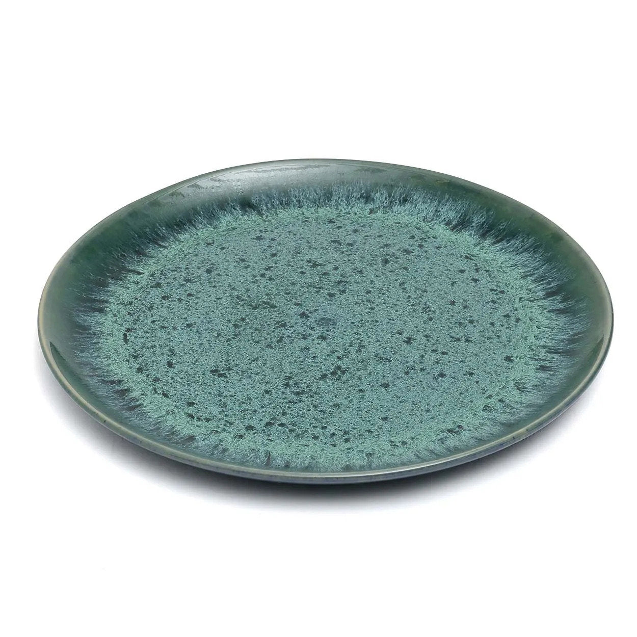 The Aqua Dinner Plate – stoneware dinner plate – product view 1