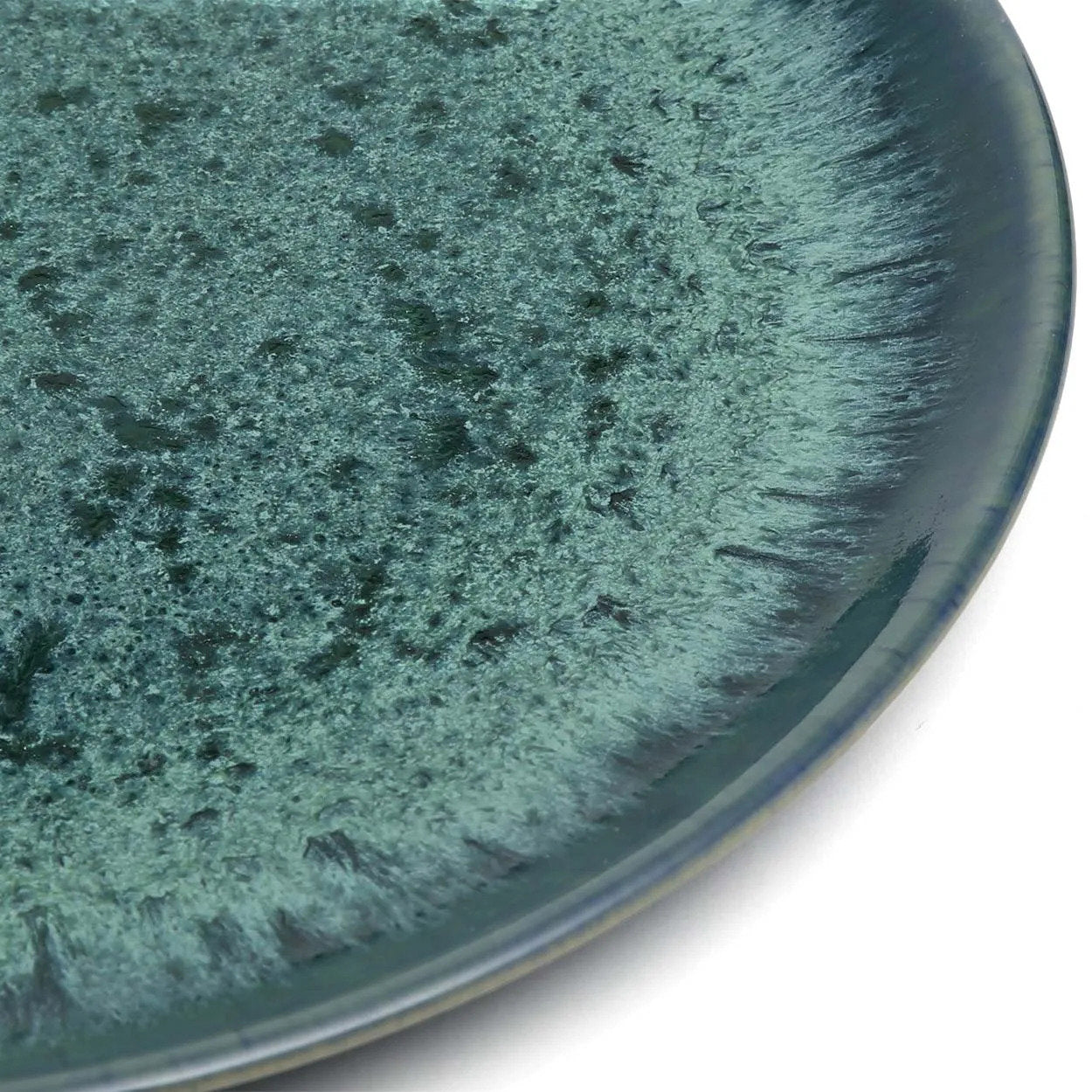 The Aqua Dinner Plate – stoneware dinner plate – product view 2