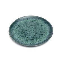 The Aqua Salad Plate – stoneware dinner plate – product view 1