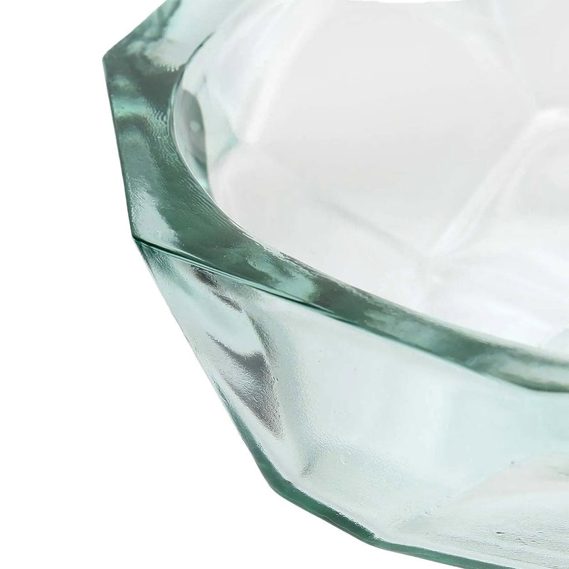 The Origami Bowl - Blue - M in glass — handmade luxury bowl curated by Laiyahome — view 2
