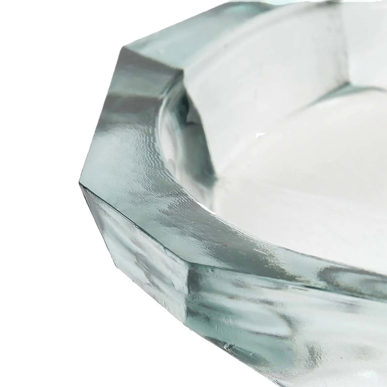 The Origami Bowl - Blue - L in glass — handmade luxury bowl curated by Laiyahome — view 2
