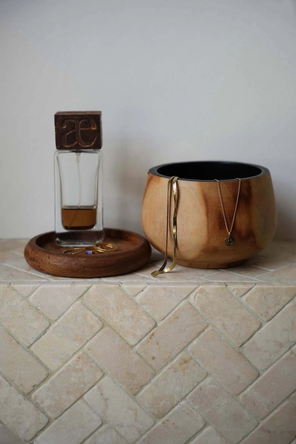The VIP Coaster - Natural in wood — handmade luxury coaster curated by Laiyahome — view 2