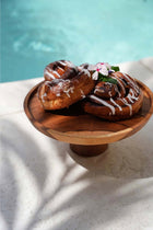 The Teak Root Cake Dish - M in wood — handmade luxury cake stand curated by Laiyahome — view 2