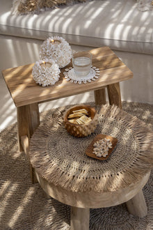 The Crochet Raffia Placemat - Natural in raffia — handmade luxury placemat curated by Laiyahome — view 2
