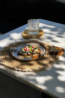 The Raffia Shell Placemat - Natural in raffia — handmade luxury placemat curated by Laiyahome — view 2