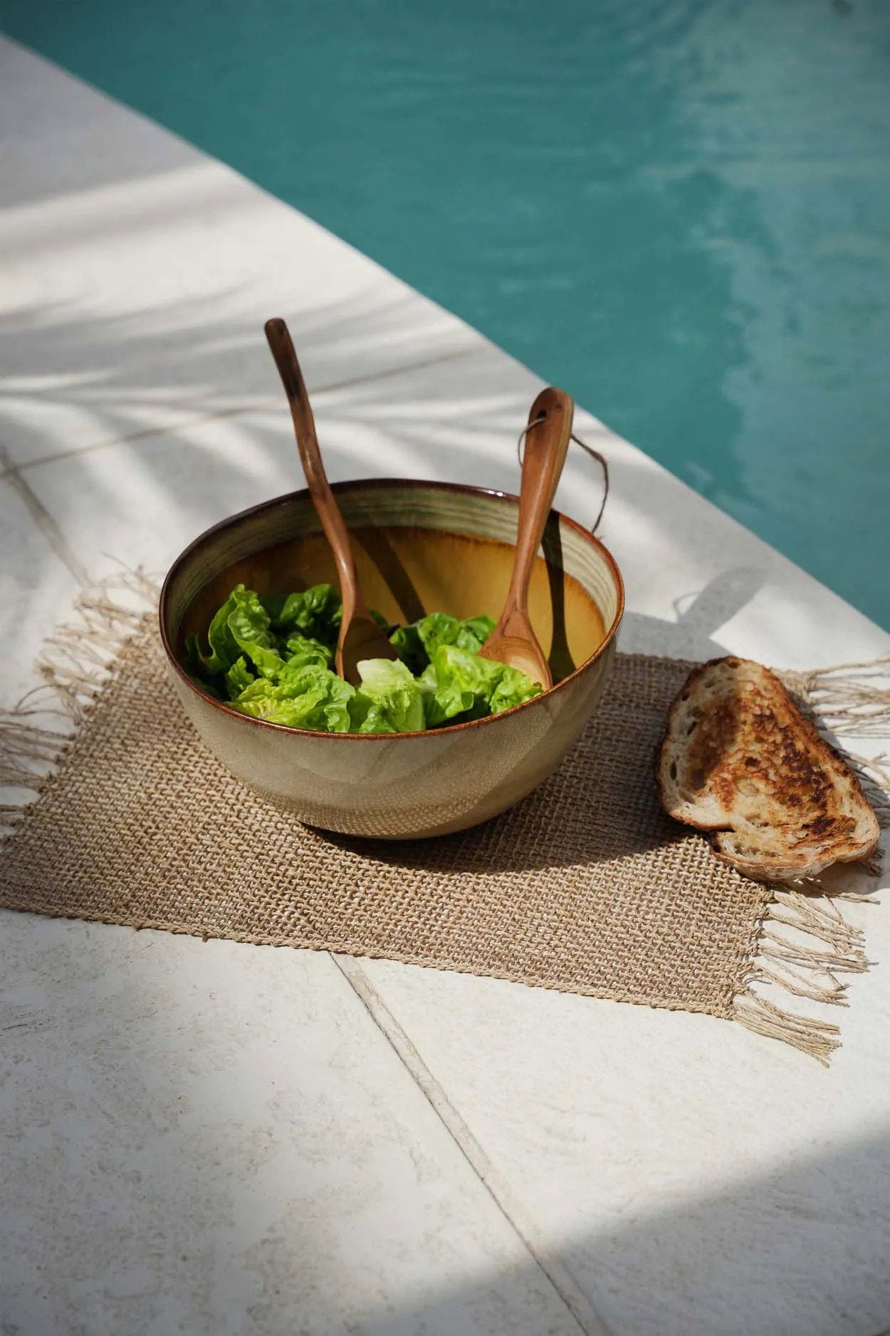 The Comporta Serving Bowl in ceramic — handmade luxury bowl curated by Laiyahome — view 2