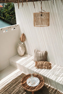 The Chacha Pendant - Natural - M in rattan — handmade luxury pendant lamp curated by Laiyahome — view 2
