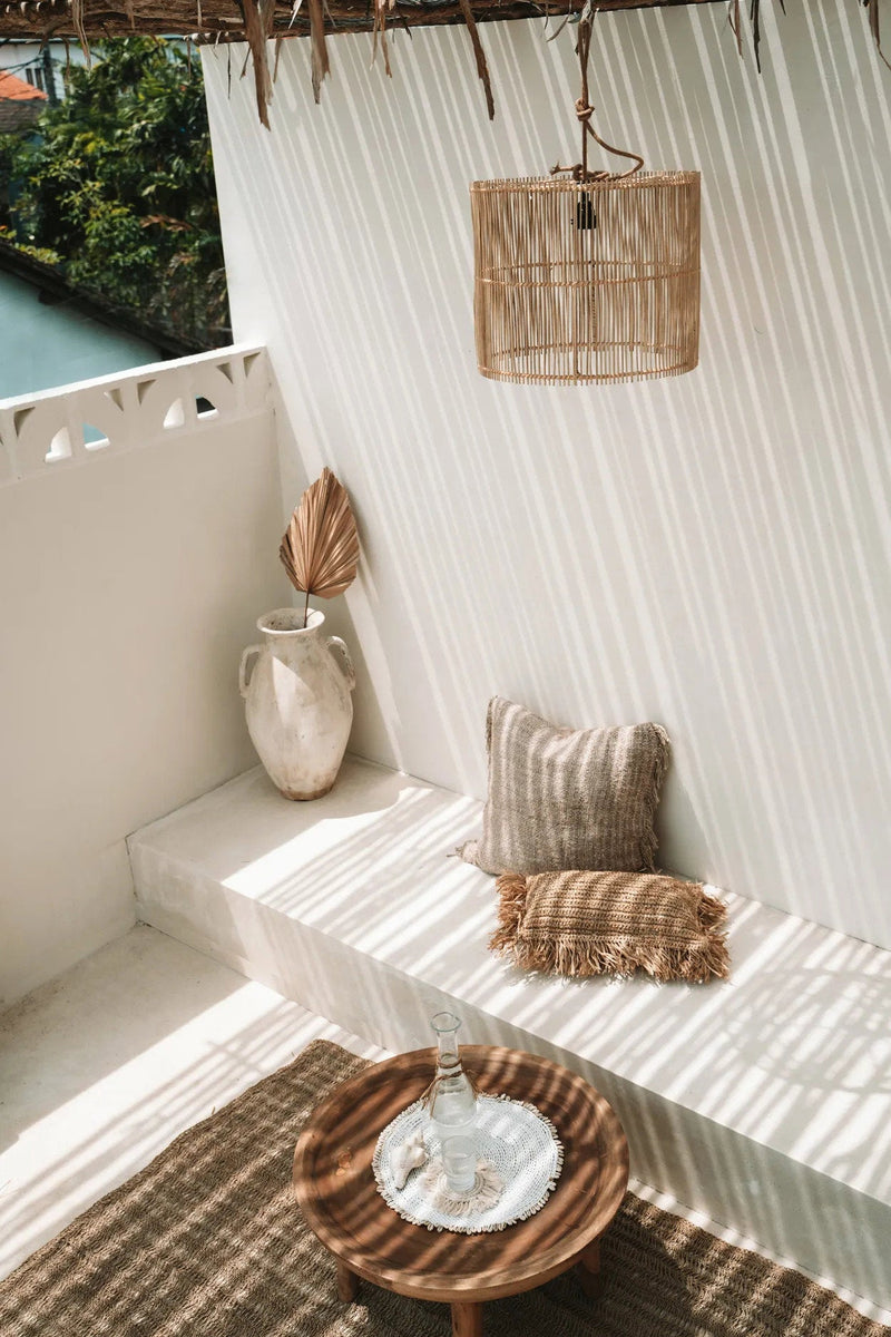 The Chacha Pendant - Natural - M in rattan — handmade luxury pendant lamp curated by Laiyahome — view 2