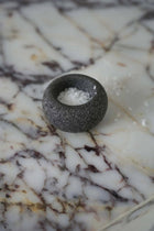 The Lava Stone Bowl - Black - XS in stone — handmade luxury bowl curated by Laiyahome — view 2