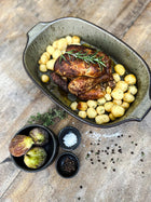 The Comporta Oven Tray - Green - L in ceramic — handmade luxury serving tray curated by Laiyahome — view 2