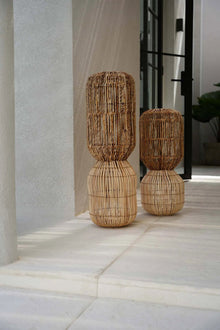 The ChemChem Pendant - Natural - XL in rattan — handmade luxury pendant lamp curated by Laiyahome — view 2