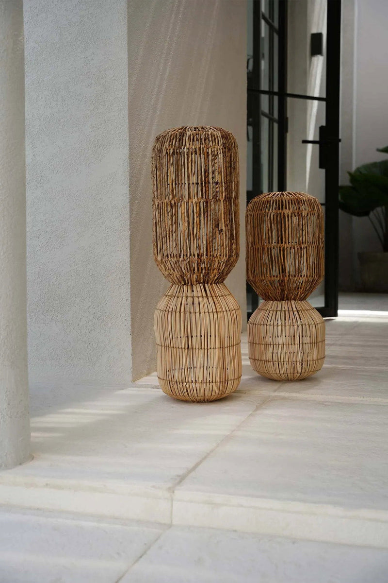 The ChemChem Pendant - Natural - XL in rattan — handmade luxury pendant lamp curated by Laiyahome — view 2