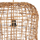 The Kuso Pendant - Natural - L in palm leaf — handmade luxury pendant lamp curated by Laiyahome — view 2