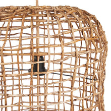 The Kuso Pendant - Natural - L in palm leaf — handmade luxury pendant lamp curated by Laiyahome — view 2
