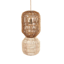The ChemChem Pendant - Natural - M in rattan — handmade luxury pendant lamp curated by Laiyahome
