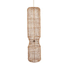 The GuanYin Pendant - Natural - XXL in palm leaf — handmade luxury pendant lamp curated by Laiyahome