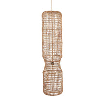 The GuanYin Pendant - Natural - XXL in palm leaf — handmade luxury pendant lamp curated by Laiyahome