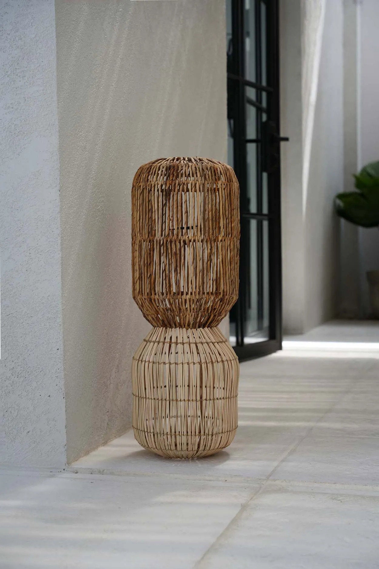 The ChemChem Pendant - Natural - L in rattan — handmade luxury pendant lamp curated by Laiyahome — view 2
