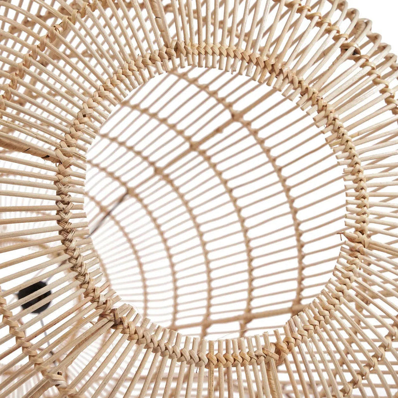 The Bozelo Pendant - Natural - XL in rattan — handmade luxury pendant lamp curated by Laiyahome — view 2