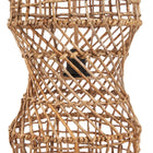 The GuanYin Pendant - Natural - L in palm leaf — handmade luxury pendant lamp curated by Laiyahome — view 2