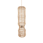 The GuanYin Pendant - Natural - XL in palm leaf — handmade luxury pendant lamp curated by Laiyahome