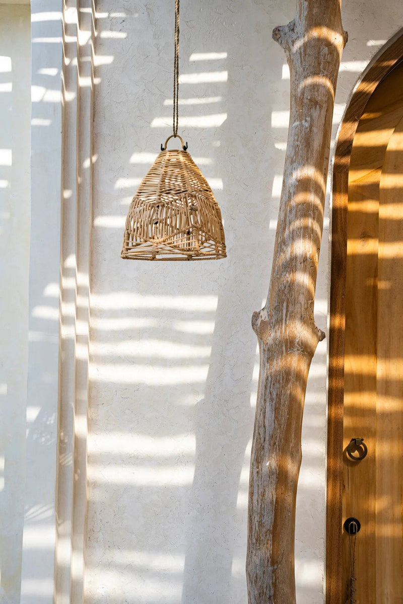 The Bala Pendant - Natural - S in rattan — handmade luxury pendant lamp curated by Laiyahome — view 2