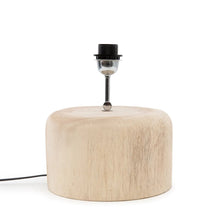 Base para candeeiro de mesa em madeira de teca - Natural