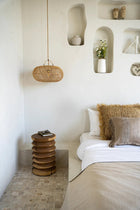 The Wholly Pendant - Natural - S in rattan — handmade luxury pendant lamp curated by Laiyahome — view 2