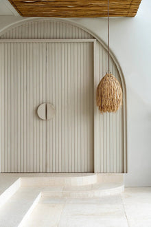 The Shaggy Pendant - Natural - M in rattan — handmade luxury pendant lamp curated by Laiyahome — view 2