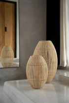 The Zuri Pendant - Natural - M in rattan — handmade luxury pendant lamp curated by Laiyahome — view 2