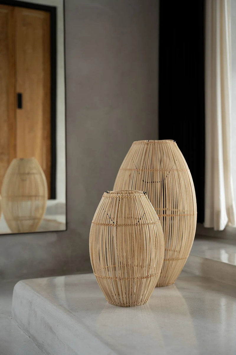 The Zuri Pendant - Natural - M in rattan — handmade luxury pendant lamp curated by Laiyahome — view 2