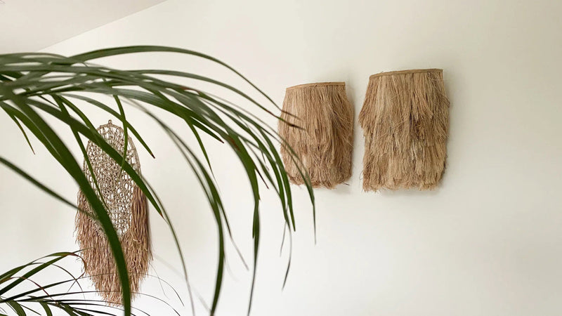 The Abaca Wall Applique - Natural - S in glass — handmade luxury wall light curated by Laiyahome — view 2
