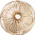 The Garaffa Pendant - Natural - L in rattan — handmade luxury pendant lamp curated by Laiyahome — view 2