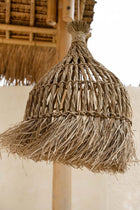 The Guagua Pendant - Natural - L in grass — handmade luxury pendant lamp curated by Laiyahome — view 2