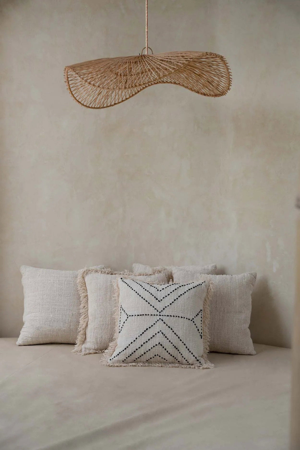 The Chapeau Pendant - Natural - L in rattan — handmade luxury pendant lamp curated by Laiyahome — view 2