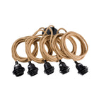 Fitting Lamps Ceiling - Natural Black - 5 Fittings in cotton — handmade luxury ceiling light curated by Laiyahome