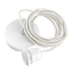 Fitting Lamps Ceiling - White - 1 Fitting in cotton — handmade luxury ceiling light curated by Laiyahome