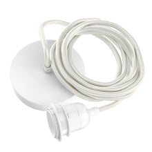 Fitting Lamps Ceiling - White - 1 Fitting in cotton — handmade luxury ceiling light curated by Laiyahome