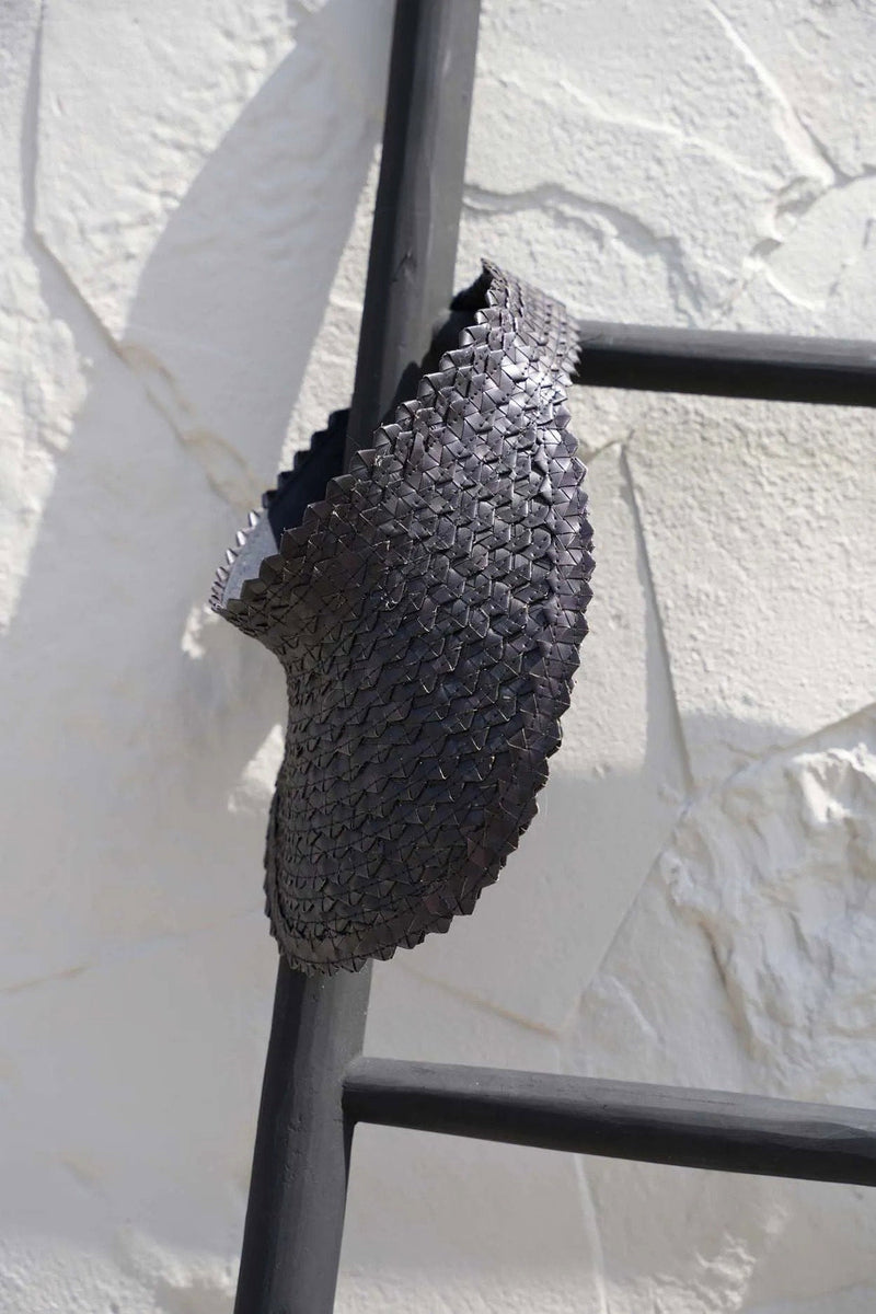 The Sunshade - Black in bamboo — handmade luxury hat curated by Laiyahome — view 2
