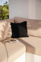 The Full Moon Cushion Cover - Black in cotton — handmade luxury cushion cover curated by Laiyahome — view 2