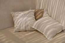 The Isla Palm Cushion Cover - Natural White in cotton — handmade luxury cushion cover curated by Laiyahome — view 2