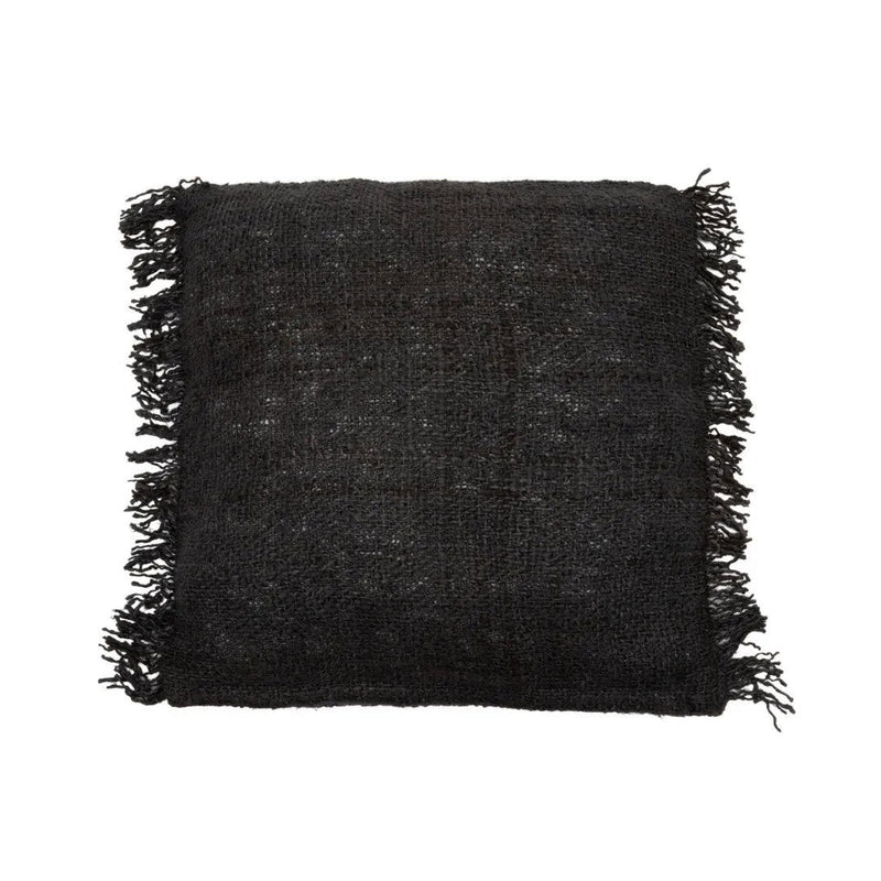 The Oh My Gee Cushion Cover - Black Navy - 60x60 in cotton — handmade luxury cushion cover curated by Laiyahome