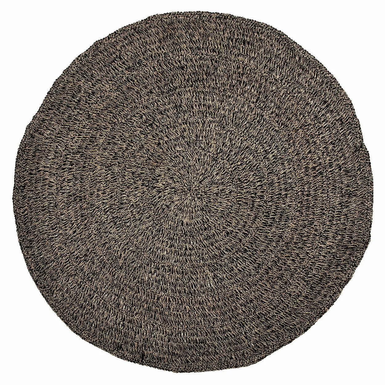 Tapis en jonc de mer - Noir naturel - 200