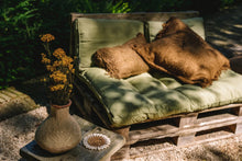 The Oh My Gee Cushion Cover - Brown - 60x60 in cotton — handmade luxury cushion cover curated by Laiyahome — view 2