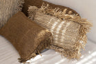 The Oh My Gee Cushion Cover - Brown - 30x50 in cotton — handmade luxury cushion cover curated by Laiyahome — view 2