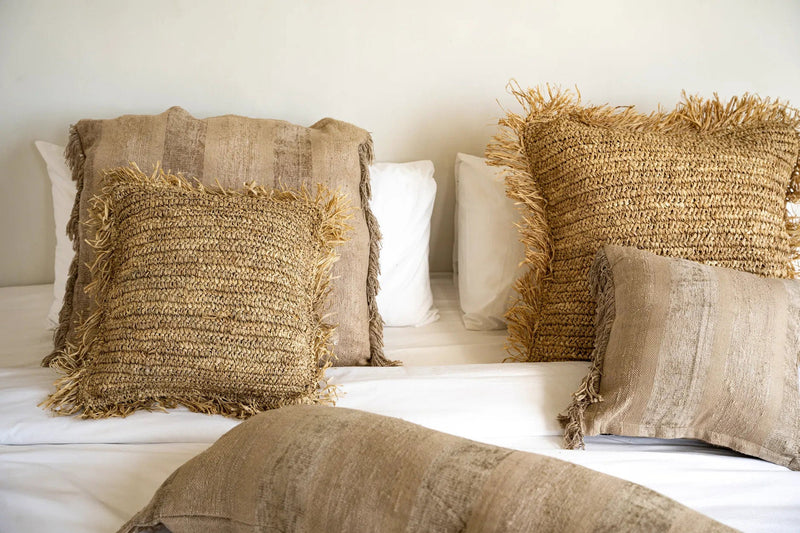 The Oh My Gee Cushion Cover - Concrete Velvet - 40x40 in velvet — handmade luxury cushion cover curated by Laiyahome — view 2