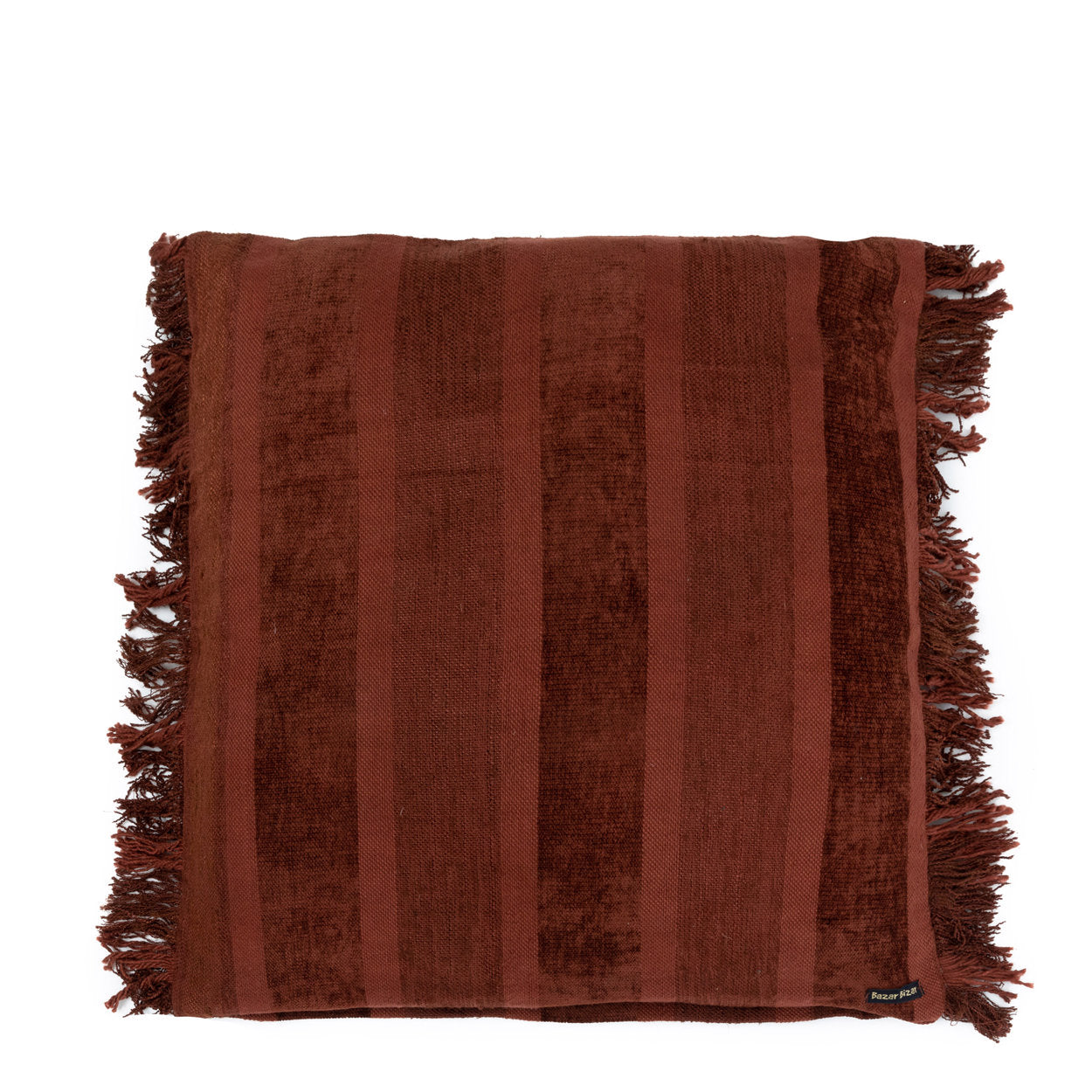 The Oh My Gee Cushion Cover - Burgundy Velvet - 60x60 in velvet — handmade luxury cushion cover curated by Laiyahome — view 2