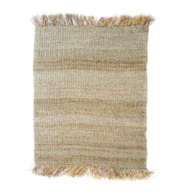 The Fringed Carpet - Natural - 180x240 in seagrass — handmade luxury area rug curated by Laiyahome